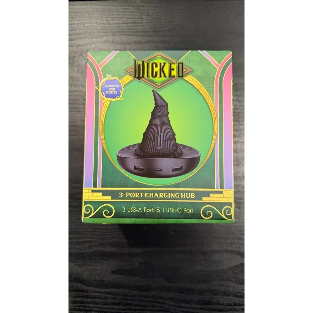 Wicked Elphaba 3-Port High Speed USB Charging Hub NEW